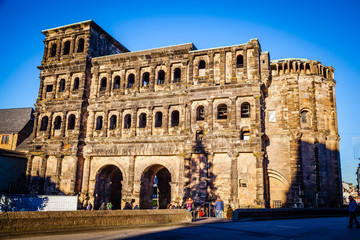 Fototapeta na wymiar Porta Nigra in Trier, Germany