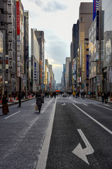 Fototapeta na wymiar Tokyo streets on a Saturday 