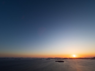 王子が岳の夕景