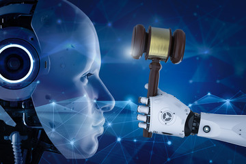 Fototapeta premium Cyber law concept