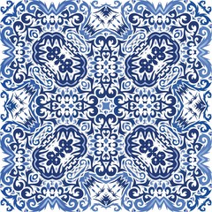 Decorative color ceramic azulejo tiles.