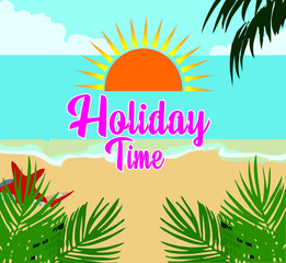 the summer holiday background