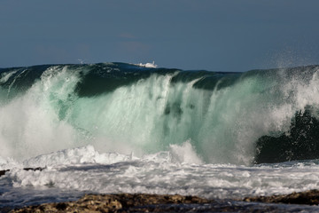 Waves at sunset, Sydney Australia