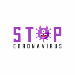 Stop Coronavirus Concept of Icon of Stopping Corona Virus/virus infections prevention methods/vector illustration
