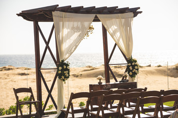 Beautiful white roses wedding bouquet