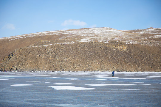 one man on bikal lake