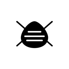 Medical mask icon vector design templates