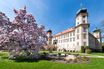  baroque castle Mnisek pod Brdy, Central Bohemian region, Czech republic