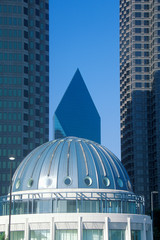 Commerce Dome with Fountain Place in background, Dallas, TX