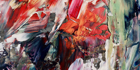 Colorful abstract background wallpaper. Modern motif visual art.  Mixtures of oil paint. Trendy...