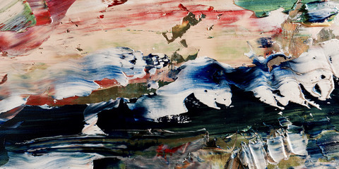 Colorful abstract background wallpaper. Modern motif visual art.  Mixtures of oil paint. Trendy...
