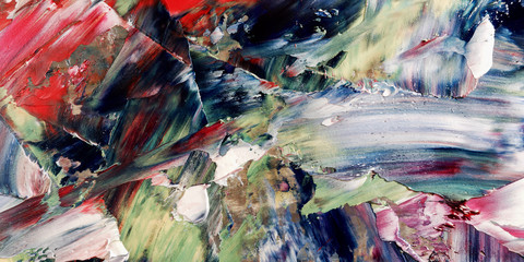 Colorful abstract background wallpaper. Modern motif visual art.  Mixtures of oil paint. Trendy...
