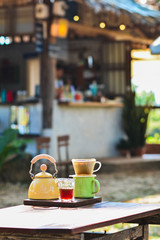 cup of coffee in cafe