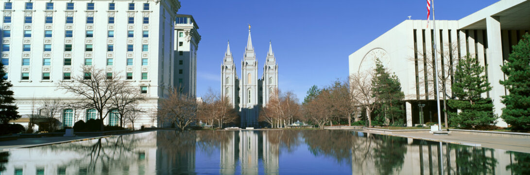 Historic Temple And Square In Salt Lake City, UT Home Of Mormon Tabernacle Choir