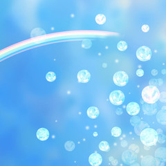 虹とシャボン玉