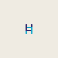 Fototapeta premium logo letter H with a simple design