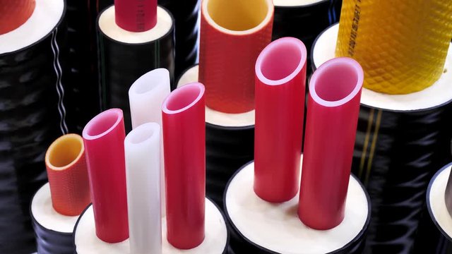 Plumbing equipment, polypropylene corrugated colored pipes