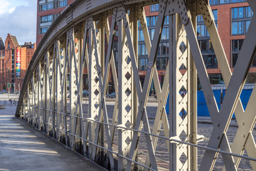 Fototapeta premium Brücke in der Hamburger Speicherstadt