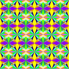 Abstract seamless colourful pattern geometric backgrounds vector design