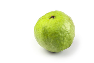 Fresh guava fruit isolated on white background