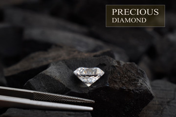  Precious diamonds are expensive and rare. For jewelry making