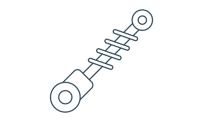 Shock absorber icon for automobile suspension design