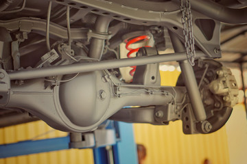 Pickup car independent suspension system, double wishbone, shock absorber and coil spring,Car...
