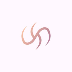 Turbine rotation symbol, wind  vector logo