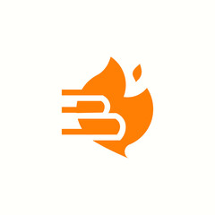 The letter B -  BBQ logo. Barbecue vector logotype