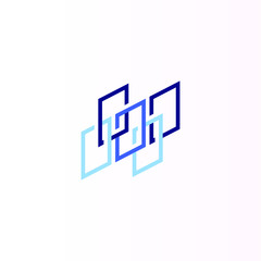 Windows vector logo linear symbol.