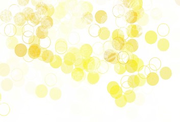 Light Green, Yellow vector layout with circle shapes.