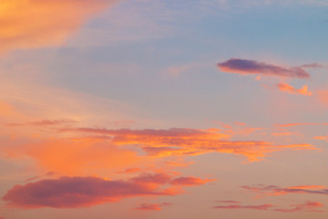 sunset in the sky