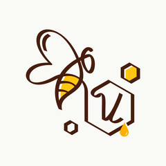 Initial Bee Logo