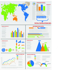 Economy Infographics and chart design elements