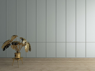 3d render of interior modern classic wall