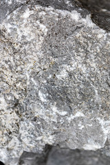 Structured surface of a grey rock in the nature 