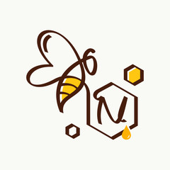Initial Bee Logo