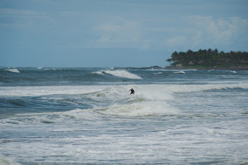 Beach and beautiful views of the cliffs, splashing waves and nature.