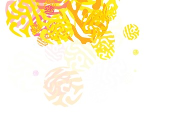 Light Blue, Red vector background with abstract shapes.