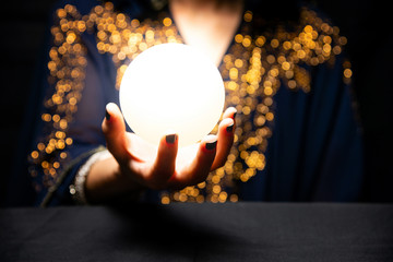 Fortune teller's hands