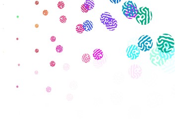 Light Multicolor vector texture with disks.