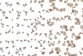 Light Orange vector template with circles.