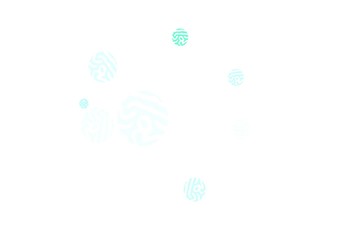 Light Green vector layout with circle shapes.