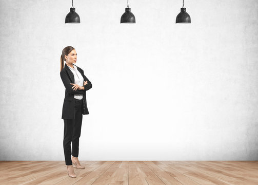 Confident Businesswoman In Empty Room