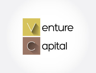 VC - Venture Capital acronym, business concept background