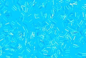 Light BLUE vector layout with flat lines, dots.