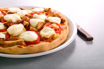 Homemade fresh mozzarella