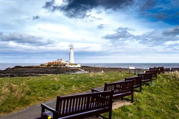 St Mary's Lighthouse watchers colour