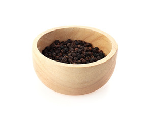 Black pepper isolated on a white background