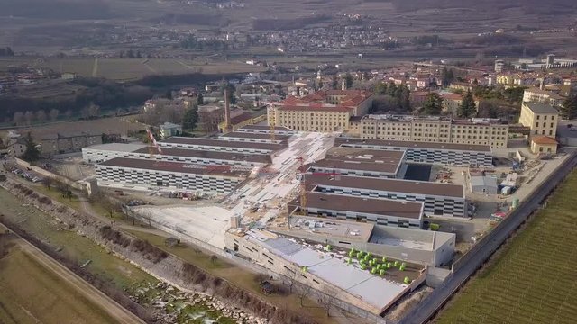 Manifattura Tabacchi Rovereto in costruzione, Leno, Adidge, Ciclabile